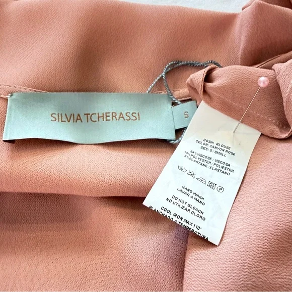 Silvia Tcherassi Hoshi Blouse Bodysuit Canyon Rose Small - Picture 2 of 16